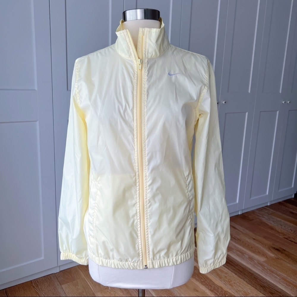 Nike Light Yellow Windbreaker Jacket